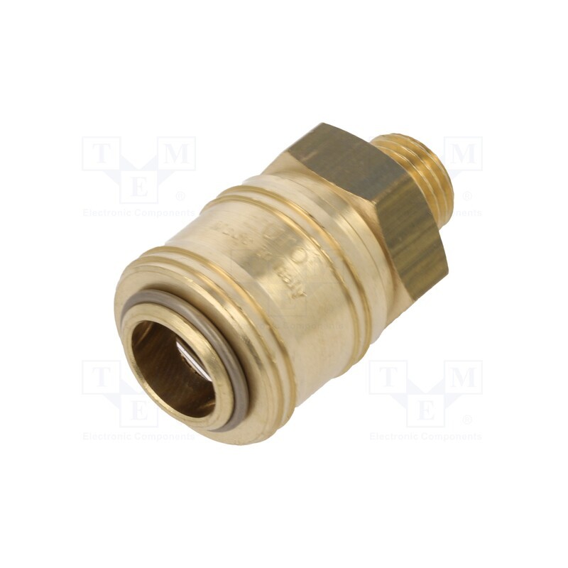 1 pcs x METABO - 7802009083 - Quick connection coupling EURO, brass, Ext.thread: 1/4'