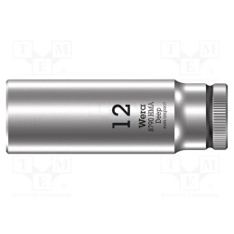 1 pcs x WERA - 5004509001 - Socket, 6-angles,socket spanner, HEX 12mm, 1/4', 50mm