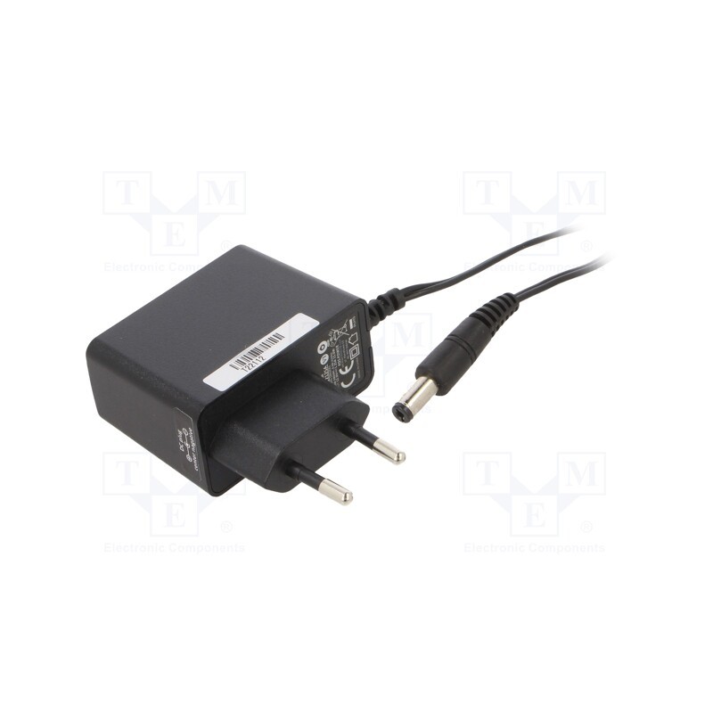 1 pcs x POS - POSC12125A-CN - Power supply: switched-mode, plug, 12VDC, 1.25A, 15W, Plug: EU, POSC