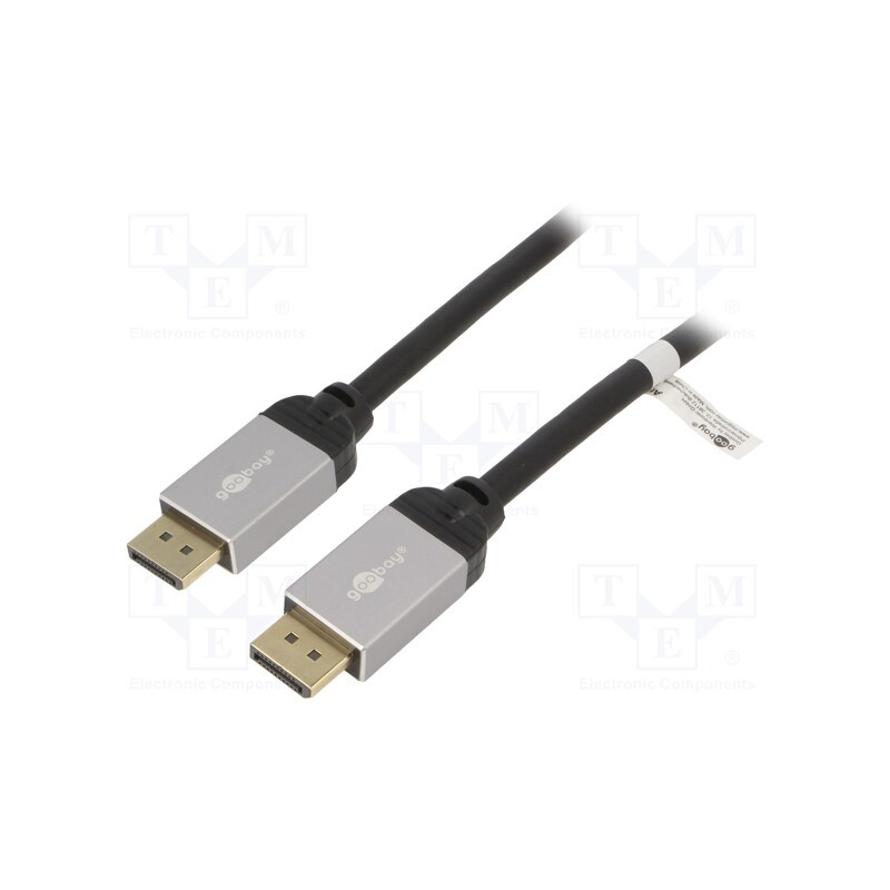 1 pcs x Goobay - 72072 - Cable, DisplayPort 1.2, DisplayPort plug,both sides, PVC, Len: 2m