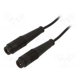 1 pcs x STu00c4UBLI - 64.1023-10021 - Test lead, 60VDC, 30VAC, 19A, banana socket 4mm,both sides, black