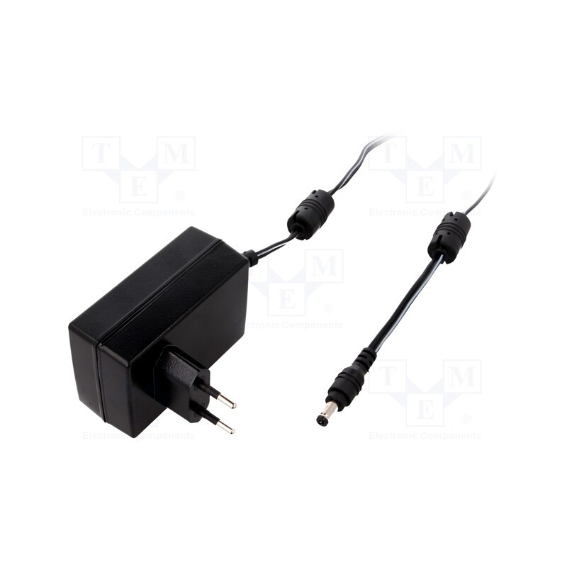 1 pcs x MEAN WELL - GST25E05-P1J - Power supply: switched-mode, plug, 5VDC, 4A, 20W, Plug: EU, 81.5%