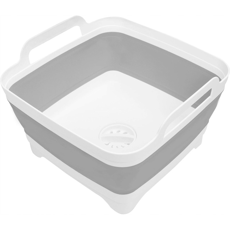 Fold away silicone bucket, square, 16 l