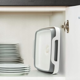 Fold away silicone bucket, square, 16 l