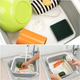 Fold away silicone bucket, square, 16 l