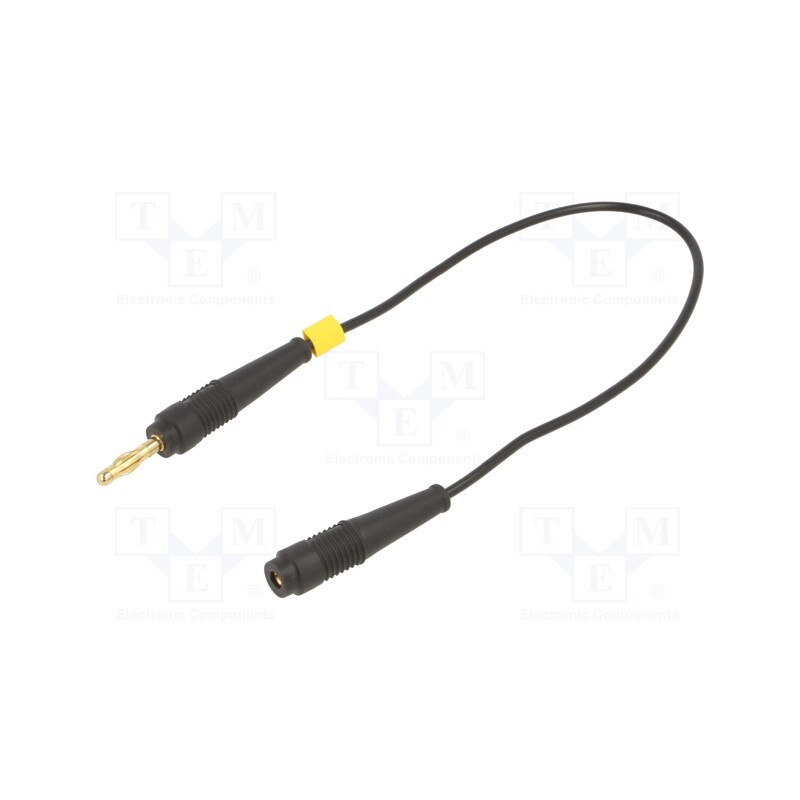 1 pcs x STu00c4UBLI - 64.1022-02521 - Extension cable, 19A, black, gold-plated, 0.25m, Insulation: PVC