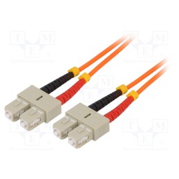 1 pcs x LOGILINK - FP2SC01 - Fiber patch cord, OM2, SC/UPC,both sides, 1m, LSZH, orange