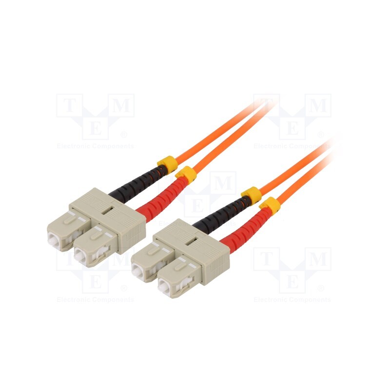 1 pcs x LOGILINK - FP2SC01 - Fiber patch cord, OM2, SC/UPC,both sides, 1m, LSZH, orange