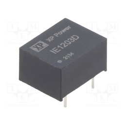 1 pcs x XP POWER - IE1203D - Converter: DC/DC, 1W, Uin: 12V, Uout: 3.3VDC, Iout: 300mA, DIP, 150kHz