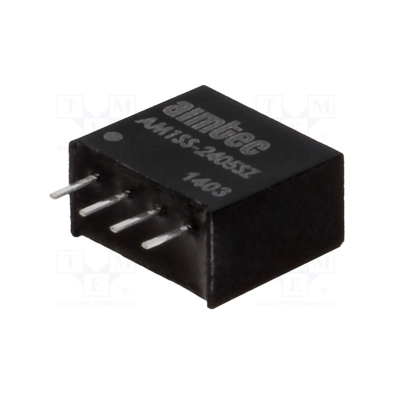 1 pcs x AIMTEC - AM1SS-2405SZ - Converter: DC/DC, 1W, Uin: 21.6÷26.4V, Uout: 5VDC, Iout: 200mA, SIP4