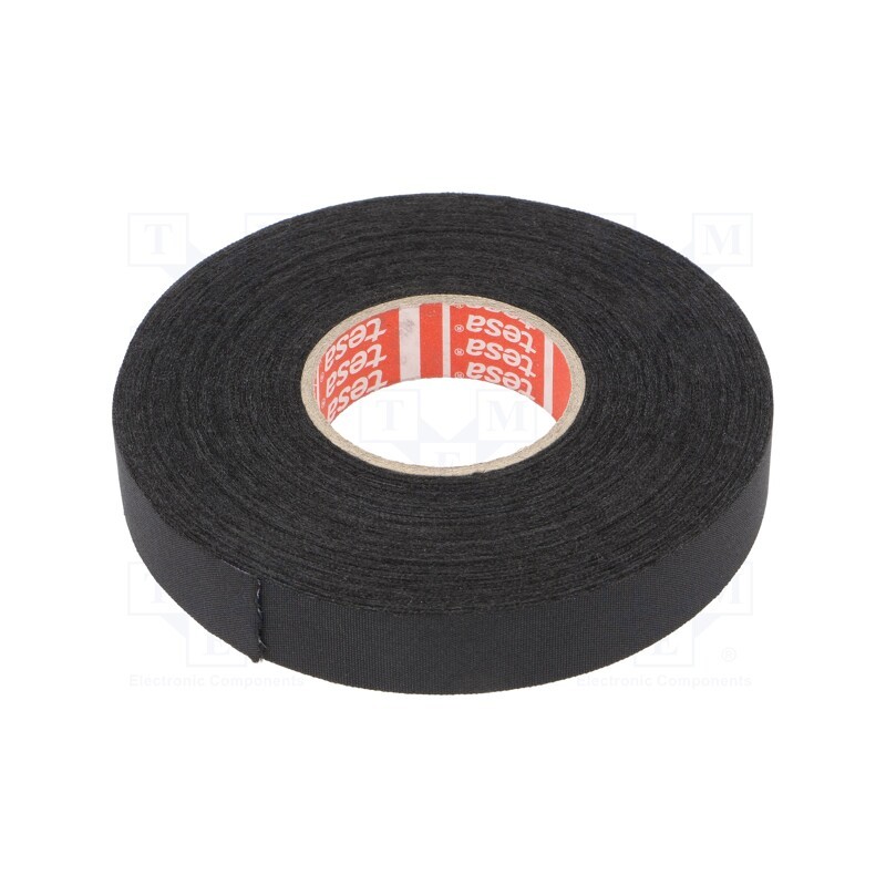 1 pcs x TESA - 51026-00002-00 - Tape: textile, W: 15mm, L: 25m, Thk: 260um, Automotive, rubber, black