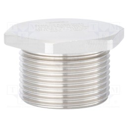 1 pcs x HUMMEL - 1.877.2500.50 - Stopper, M25, 1.5, IP68, brass, Plating: nickel, V-Ms-Ex-d