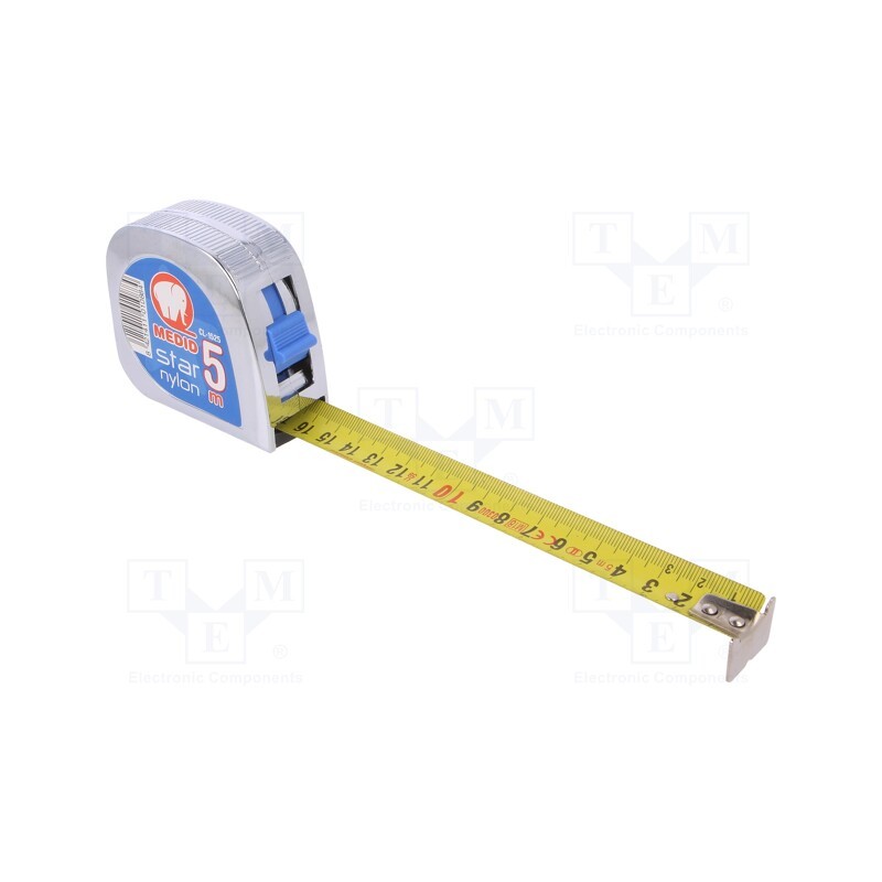 1 pcs x MEDID - CL-1525 - Measuring tape, L: 5m, Width: 25mm, Enclos.mat: ABS, measure