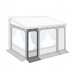 Front wall panel for awning 125cm f45 f80