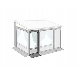 Front wall panel for awning 125cm f45 f80