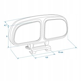 Double blind spot additional mirror