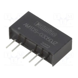 1 pcs x AIMTEC - AM1DS-0305DJZ - Converter: DC/DC, 1W, Uin: 2.97÷3.63V, Uout: 5VDC, Uout2: -5VDC, SIP7