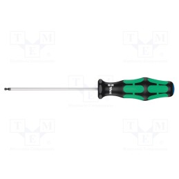 1 pcs x WERA - 5138070001 - Screwdriver, hex key,spherical, HEX 2,5mm, Blade length: 100mm