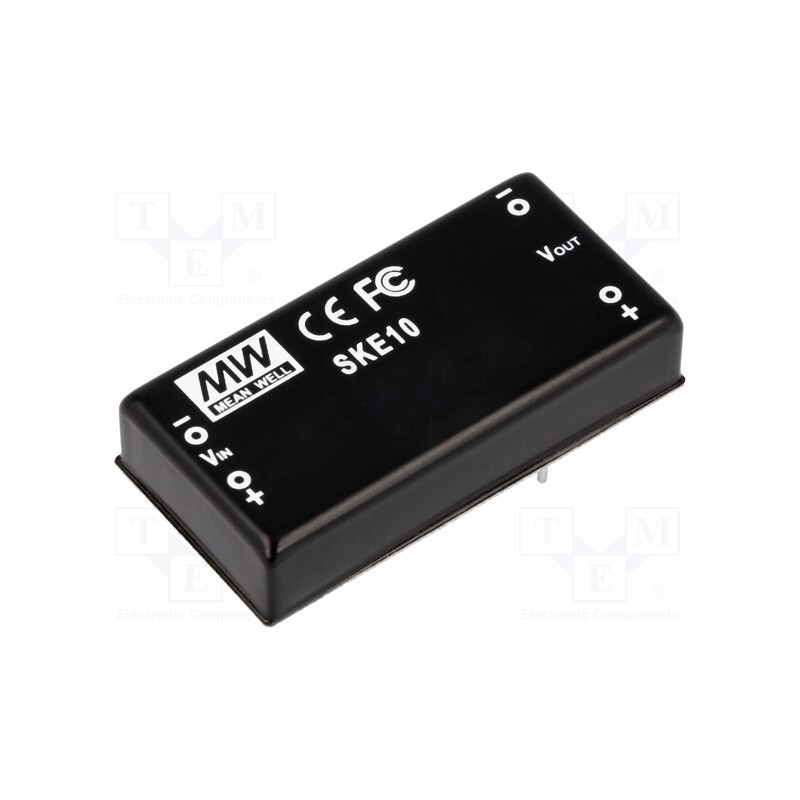 1 pcs x MEAN WELL - SKE10A-05 - Converter: DC/DC, 10W, Uin: 9÷18V, Uout: 5VDC, Iout: 2000mA, 2'x1'