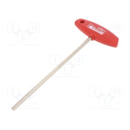 1 pcs x WIHA - 923 - Wrench, hex key, HEX 6mm, Overall len: 232mm, Kind of handle: T