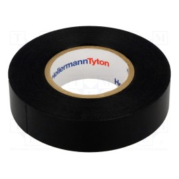 1 rol x HELLERMANNTYTON - 710-10602 HELATAPE FLEX1000+ - Tape: electrical insulating, W: 19mm, L: 20m, Thk: 0.18mm, black