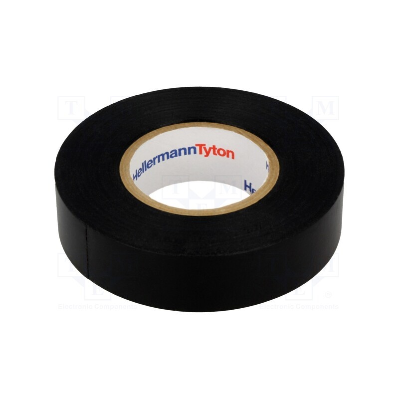 1 rol x HELLERMANNTYTON - 710-10602 HELATAPE FLEX1000+ - Tape: electrical insulating, W: 19mm, L: 20m, Thk: 0.18mm, black