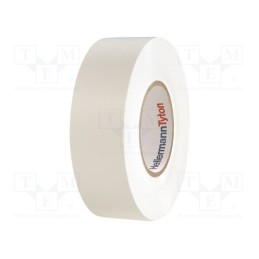 1 rol x HELLERMANNTYTON - 710-10607 HELATAPE FLEX1000+ - Tape: electrical insulating, W: 19mm, L: 20m, Thk: 0.18mm, white