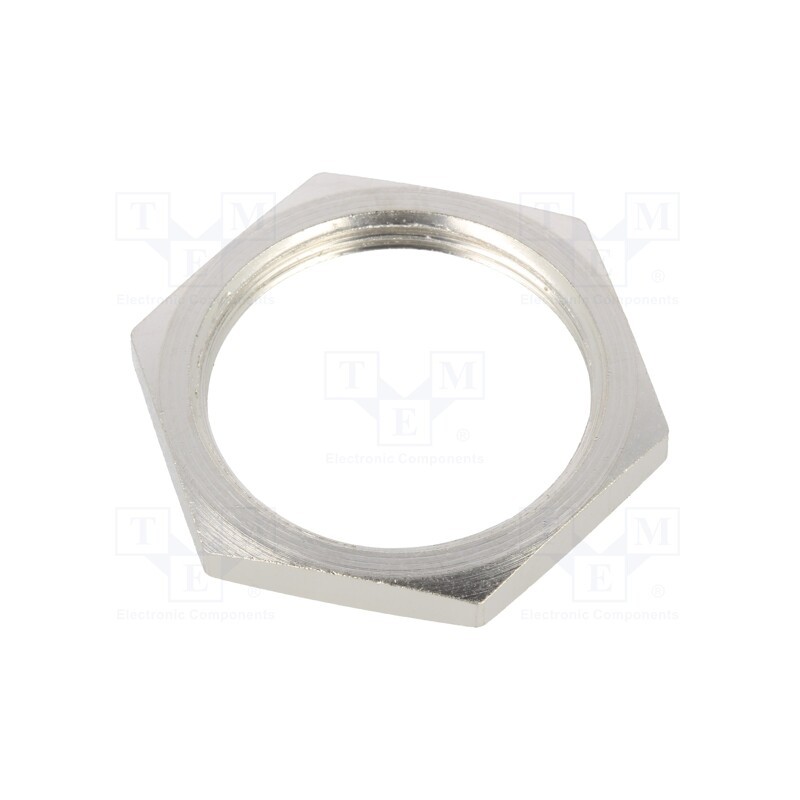 1 pcs x HELLERMANNTYTON - 166-50107 - Nut, M63, brass, -100÷300°C, Thread: metric, Pitch: 1.5