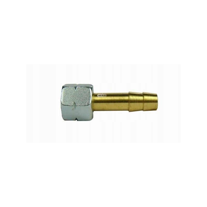 Hose connector for 1 4 left gas gas hose, diameter 9 mm, rubber hose