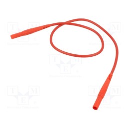 1 pcs x STu00c4UBLI - 66.9392-05022 - Test lead, 32A, banana plug 4mm x2, insulated, Len: 0.5m, red