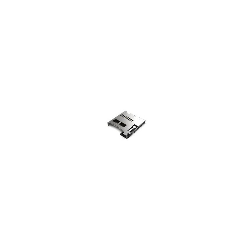 1 pcs : MEM2051-00-195-00-A - Memory Card Connectors Micro SD Push Push, Open, SMT, 1.95mm profile, No Peg, T&R