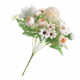 6x artificial silk wedding roses flowers