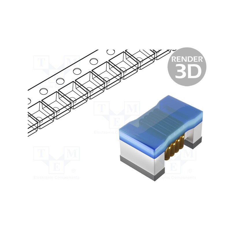 10 pcs x MURATA - LQW15AN12NG00D - Inductor: wire, SMD, 0402, 12nH, 500mA, 0.14Ω, Q: 30, 5.5GHz, ±2%, LQW