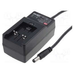 1 pcs x MEAN WELL - GE18I24-P1J - Power supply: switched-mode, plug, 24VDC, 0.75A, 18W, Out: 5,5/2,1