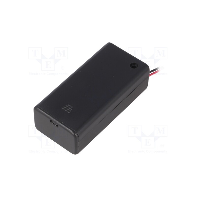 1 pcs x COMF - SBH-9VA - Holder, 6F22,6LR61, Batt.no: 1, cables, black, 150mm