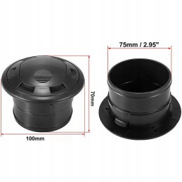 75 mm automotive warm air outlet car heater duct