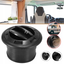 Black 75mm car warm air outlet for eberspacher webasto
