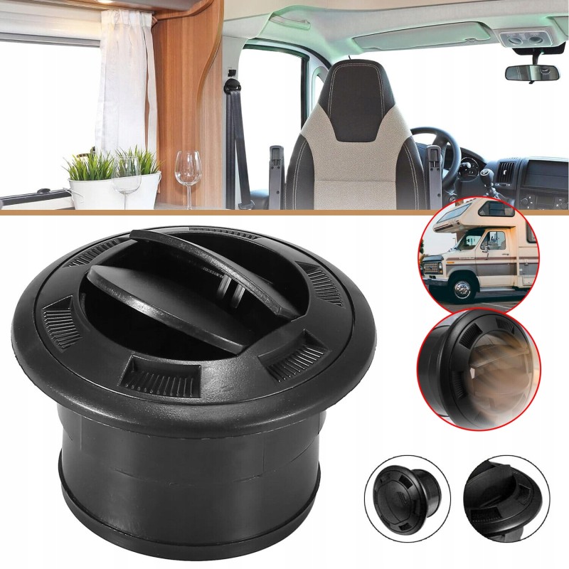 Black 75mm car warm air outlet for eberspacher webasto
