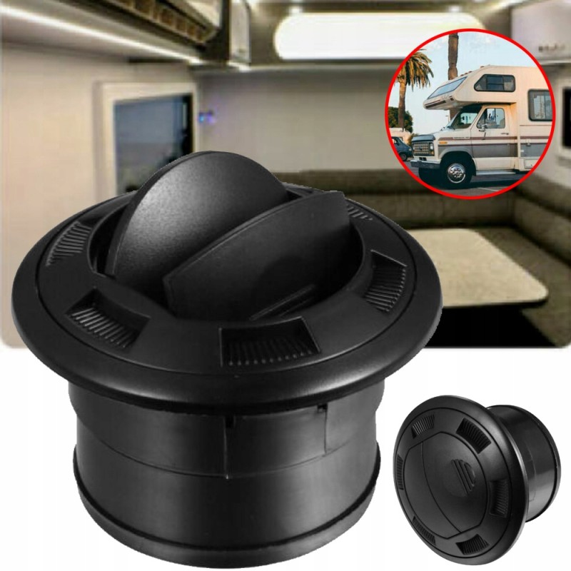 75 mm air conditioning air outlet vent for car black