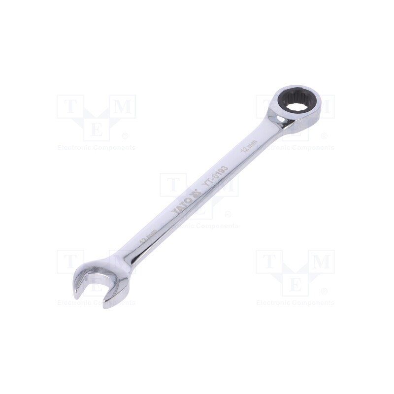1 pcs x YATO - YT-0193 - Wrench, combination spanner,with ratchet, 12mm