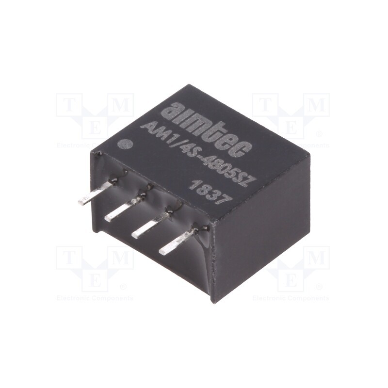 1 pcs x AIMTEC - AM1/4S-4805SZ - Converter: DC/DC, 0.25W, Uin: 43.2÷52.8V, Uout: 5VDC, Iout: 50mA