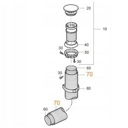 Truma air distribution pipe 65mm
