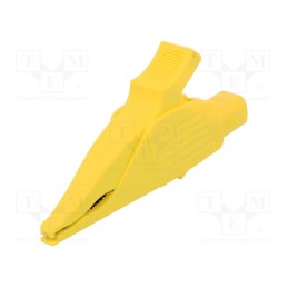 1 pcs x STu00c4UBLI - 66.9575-24 - Crocodile clip, 32A, 1kVDC, yellow, Grip capac: max.30mm