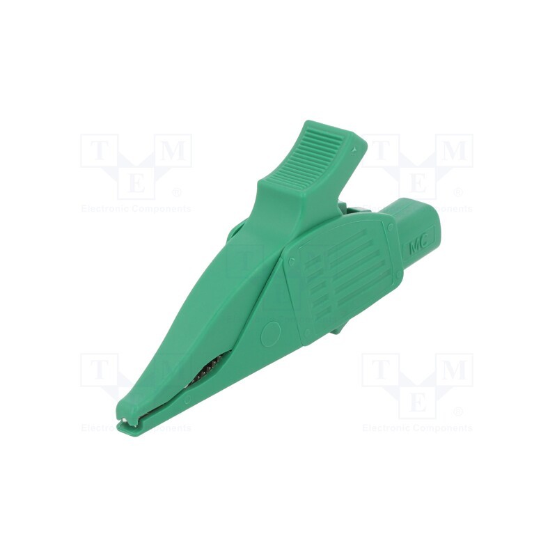 1 pcs x STu00c4UBLI - 66.9575-25 - Crocodile clip, 32A, 1kVDC, green, Grip capac: max.30mm
