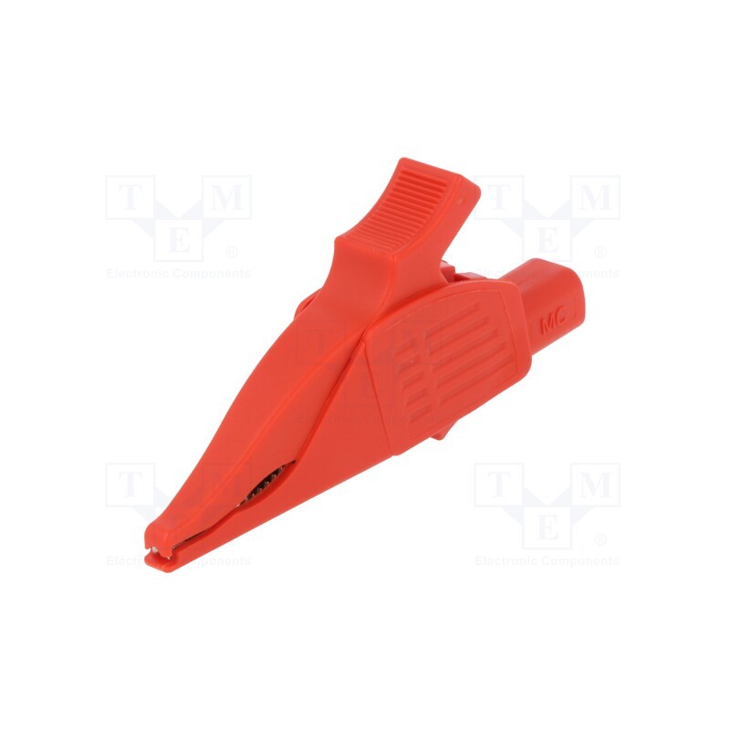 1 pcs x STu00c4UBLI - 66.9575-22 - Crocodile clip, 32A, 1kVDC, red, Grip capac: max.30mm