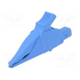 1 pcs x STu00c4UBLI - 66.9575-23 - Crocodile clip, 32A, 1kVDC, blue, Grip capac: max.30mm
