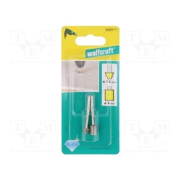 1 set x WOLFCRAFT - 5989000 - Grinding pin, Mounting: rod 3mm, 2pcs.
