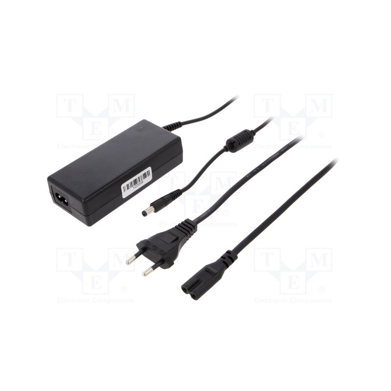 1 pcs x CELLEVIA POWER - CLD-7012-T2-E25 - Power supply: switched-mode, 12VDC, 6A, Out: 5,5/2,5, 72W, desktop