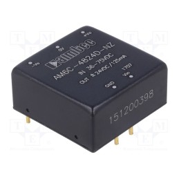 1 pcs x AIMTEC - AM6C-4824D-NZ - Converter: DC/DC, 6W, Uin: 36÷75V, Uout: 24VDC, Uout2: -24VDC, 1'x1'