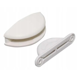 White protection for the camper's entrance door